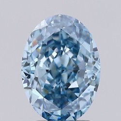 Diament laboratoryjny o barwie fantazyjnej szlif owalny, 2.03ct, VVS2, Fancy Vivid Blue, IGI LG729526404