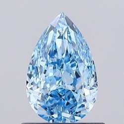 Diament laboratoryjny o barwie fantazyjnej szlif gruszkowy, 1.01ct, VVS2, Fancy Vivid Blue, IGI LG738518532