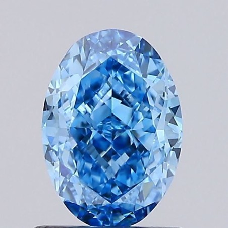 Diament laboratoryjny o barwie fantazyjnej szlif owalny, 1.33ct, VVS2, Fancy Vivid Blue, IGI LG738518542
