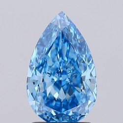 Diament laboratoryjny o barwie fantazyjnej szlif gruszkowy, 2.03ct, VVS2, Fancy Vivid Blue, IGI LG737570505