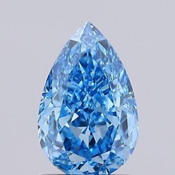 Diament laboratoryjny o barwie fantazyjnej szlif gruszkowy, 1.21ct, VVS2, Fancy Vivid Blue, IGI LG736506696