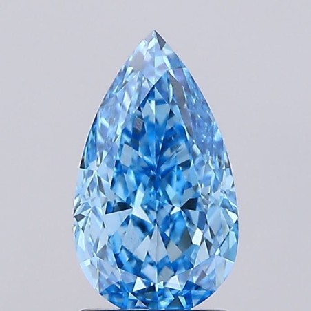Diament laboratoryjny o barwie fantazyjnej szlif gruszkowy, 2ct, VVS2, Fancy Vivid Blue, IGI LG735594259
