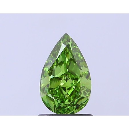 Diament laboratoryjny o barwie fantazyjnej szlif gruszkowy, 1.01ct, VVS2, Fancy Vivid Green, IGI LG732568608