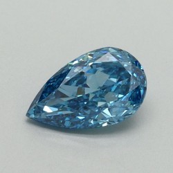 Diament laboratoryjny o barwie fantazyjnej szlif gruszkowy, 0.75ct, VVS2, Fancy Vivid Blue, IGI LG657417933