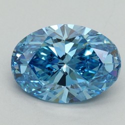 Diament laboratoryjny o barwie fantazyjnej szlif owalny, 2.02ct, VVS2, Fancy Vivid Blue, IGI LG644491333