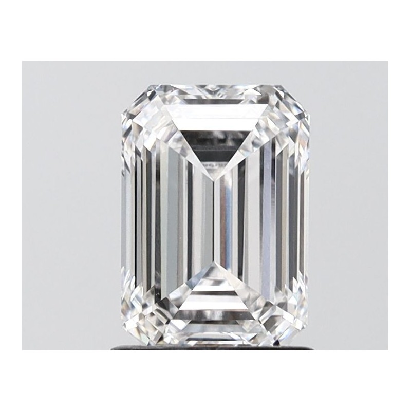 Diament laboratoryjny bezbarwny szlif szmaragdowy, 1.43ct, VVS2, E, IGI LG687525290