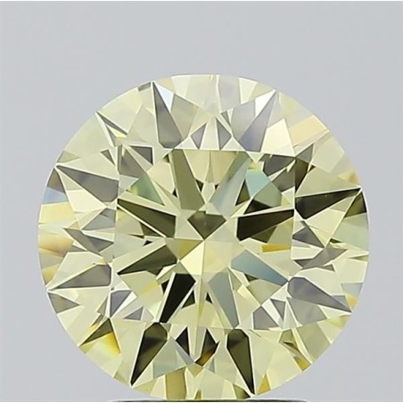 Diament laboratoryjny o barwie fantazyjnej szlif okrągły, 2.52ct, VVS1, Fancy Intense Yellow, IGI LG720504401