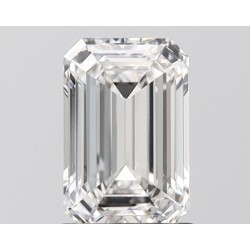 Diament laboratoryjny bezbarwny szlif szmaragdowy, 1.39ct, VVS2, E, IGI LG700556267