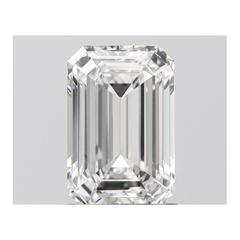 Diament laboratoryjny bezbarwny szlif szmaragdowy, 1.39ct, VVS2, E, IGI LG700556267