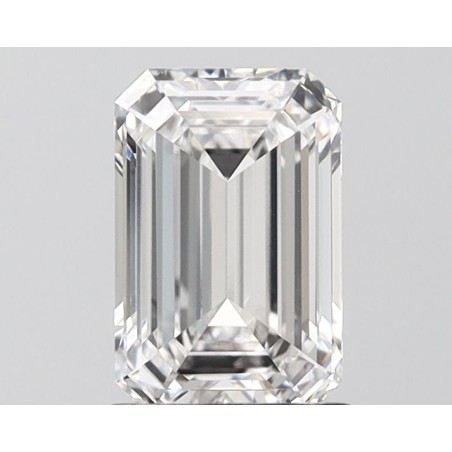 Diament laboratoryjny bezbarwny szlif szmaragdowy, 1.39ct, VVS2, E, IGI LG700556267