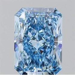 Diament laboratoryjny o barwie fantazyjnej radiant, 2.92ct, VVS1, Fancy Vivid Blue, IGI LG722510088