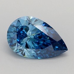 Diament laboratoryjny o barwie fantazyjnej szlif gruszkowy, 1.5ct, VVS2, Fancy Vivid Blue, IGI LG681516073
