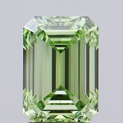 Diament laboratoryjny o barwie fantazyjnej szlif szmaragdowy, 2.05ct, VVS1, Fancy Vivid Green, IGI LG692583510