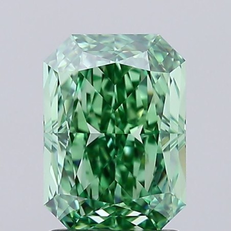 Diament laboratoryjny o barwie fantazyjnej radiant, 2.08ct, VVS1, Fancy Vivid Green, IGI LG692534157
