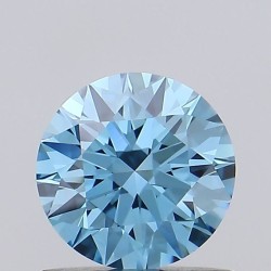 Diament laboratoryjny o barwie fantazyjnej szlif okrągły, 0.83ct, VVS1, Fancy Vivid Blue, IGI LG692583266