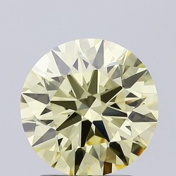 Diament laboratoryjny o barwie fantazyjnej szlif okrągły, 2.03ct, VVS1, Fancy Yellow, IGI LG692583505