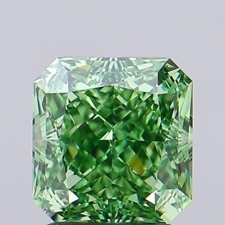Diament laboratoryjny o barwie fantazyjnej szlif radiant kawadratowy, 2.08ct, VVS1, Fancy Vivid Green, IGI LG692598429