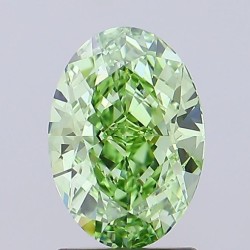 Diament laboratoryjny o barwie fantazyjnej szlif owalny, 2.07ct, VVS1, Fancy Vivid Green, IGI LG692598430