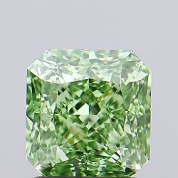 Diament laboratoryjny o barwie fantazyjnej szlif radiant kawadratowy, 1.51ct, VVS1, Fancy Vivid Green, IGI LG693539952
