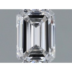 Diament laboratoryjny bezbarwny szlif szmaragdowy, 1.37ct, VVS2, D, IGI LG696578605