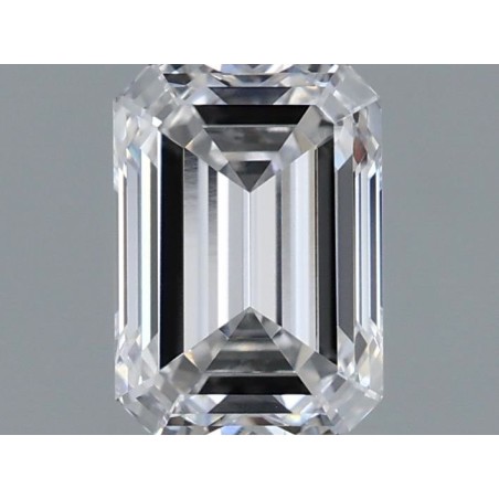 Diament laboratoryjny bezbarwny szlif szmaragdowy, 1.37ct, VVS2, D, IGI LG696578605