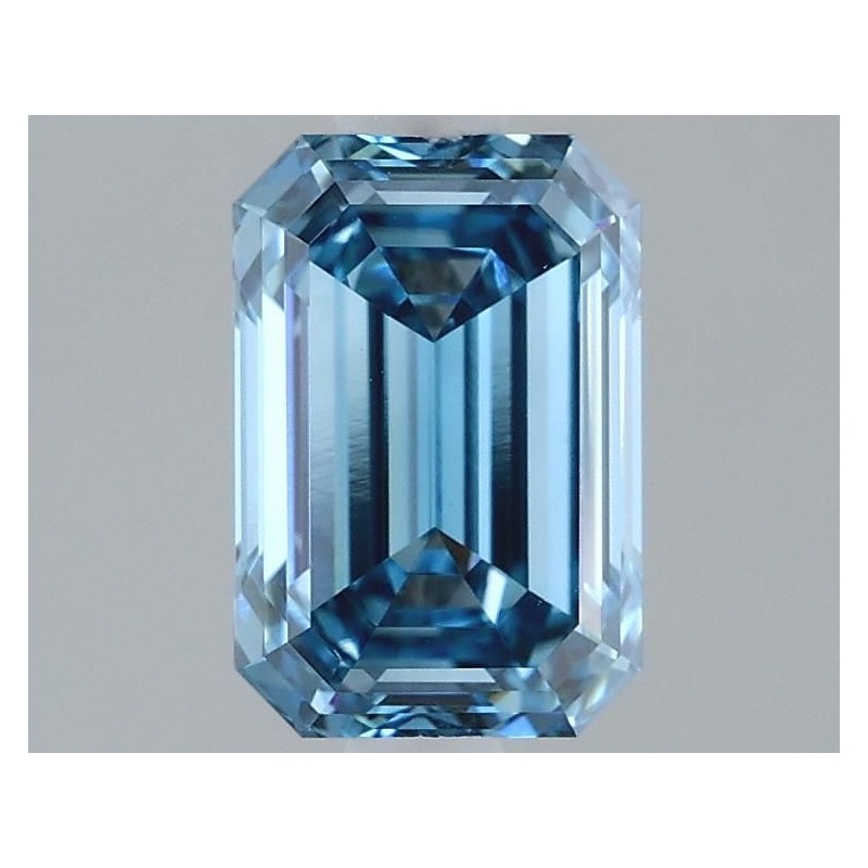 Diament laboratoryjny o barwie fantazyjnej szlif szmaragdowy, 1.52ct, VVS2, Fancy Vivid Blue, IGI LG614395666