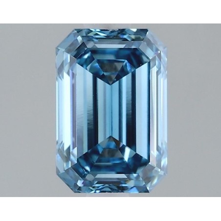 Diament laboratoryjny o barwie fantazyjnej szlif szmaragdowy, 1.52ct, VVS2, Fancy Vivid Blue, IGI LG614395666