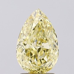 Diament laboratoryjny o barwie fantazyjnej szlif gruszkowy, 2.04ct, VVS2, Fancy Intense Yellow, IGI LG635418641