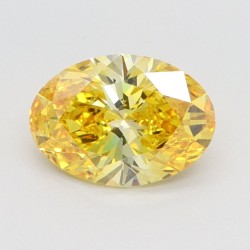 Diament laboratoryjny o barwie fantazyjnej szlif owalny, 1.56ct, VVS1, Fancy Vivid Yellow, IGI LG616491079