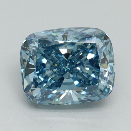 Diament laboratoryjny o barwie fantazyjnej szlif poduszkowy brylantowy, 2.01ct, VVS2, Fancy Vivid Blue, IGI LG638436234