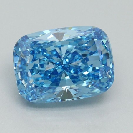 Diament laboratoryjny o barwie fantazyjnej szlif poduszkowy brylantowy, 2.01ct, VVS2, Fancy Vivid Blue, IGI LG638436235