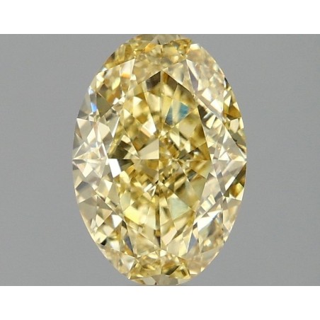 Diament laboratoryjny o barwie fantazyjnej szlif owalny, 1.59ct, VVS2, Fancy Intense Yellow, IGI LG685557801
