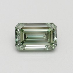Diament laboratoryjny o barwie fantazyjnej szlif szmaragdowy, 0.75ct, VVS2, Fancy Vivid Green, IGI LG615345642