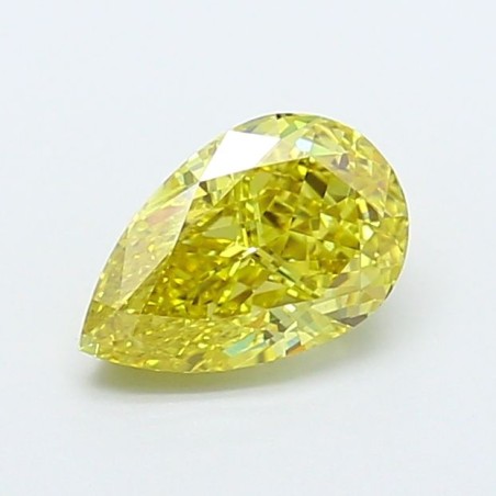 Diament laboratoryjny o barwie fantazyjnej szlif gruszkowy, 1.03ct, VVS2, Fancy Intense Yellow, IGI LG739540492