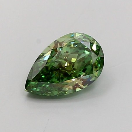 Diament laboratoryjny o barwie fantazyjnej szlif gruszkowy, 1.58ct, VVS2, Fancy Vivid Green, IGI LG737590798