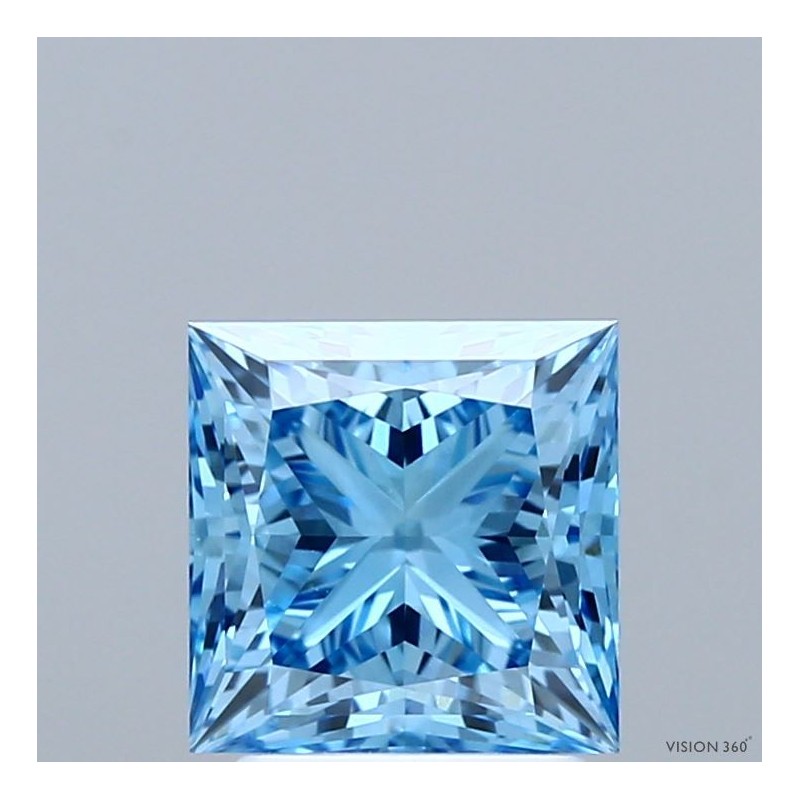 Diament laboratoryjny o barwie fantazyjnej szlif princess, 2.01ct, VVS2, Fancy Vivid Blue, IGI LG739506165 Diament laboratoryjny o barwie fantazyjnej szlif princess, 2.01ct, VVS2, Fancy Vivid Blue, IGI LG739506165