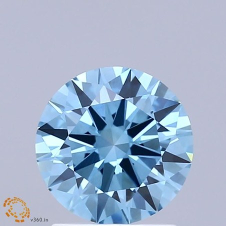 Diament laboratoryjny o barwie fantazyjnej szlif okrągły, 1.5ct, VVS2, Fancy Vivid Blue, IGI LG739526346