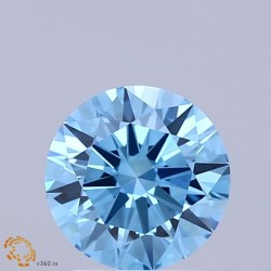 Diament laboratoryjny o barwie fantazyjnej szlif okrągły, 1.45ct, VVS2, Fancy Vivid Blue, IGI LG739525818