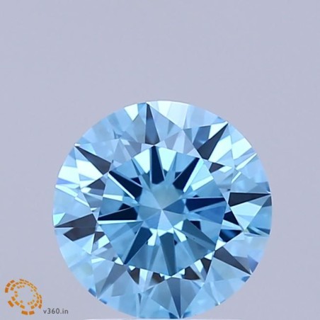 Diament laboratoryjny o barwie fantazyjnej szlif okrągły, 1.45ct, VVS2, Fancy Vivid Blue, IGI LG739525818