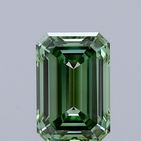 Diament laboratoryjny o barwie fantazyjnej szlif szmaragdowy, 1.12ct, VVS2, Fancy Vivid Green, IGI LG735538360