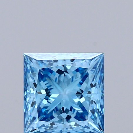 Diament laboratoryjny o barwie fantazyjnej szlif princess, 1.04ct, VVS2, Fancy Vivid Blue, IGI LG735538172