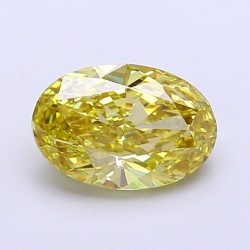 Diament laboratoryjny o barwie fantazyjnej szlif owalny, 1.76ct, VVS2, Fancy Intense Yellow, IGI LG720516166