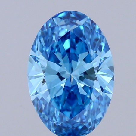 Diament laboratoryjny o barwie fantazyjnej szlif owalny, 1.1ct, VVS2, Fancy Vivid Blue, IGI LG741514096