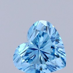 Diament laboratoryjny o barwie fantazyjnej serce, 1.06ct, VVS2, Fancy Vivid Blue, IGI LG741514088