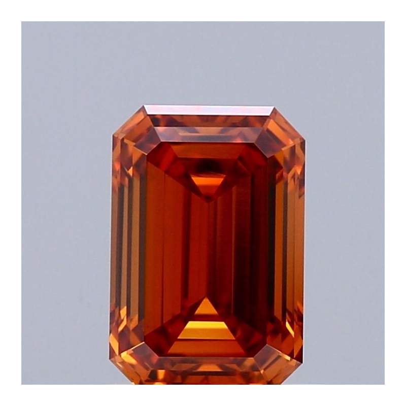 Diament laboratoryjny o barwie fantazyjnej szlif szmaragdowy, 1.06ct, VVS2, Fancy Vivid Orange, IGI LG741529877 Diament laboratoryjny o barwie fantazyjnej szlif szmaragdowy, 1.06ct, VVS2, Fancy Vivid Orange, IGI LG741529877