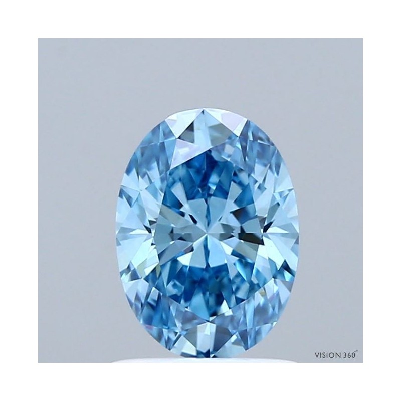 Diament laboratoryjny o barwie fantazyjnej szlif owalny, 1.02ct, VVS2, Fancy Vivid Blue, IGI LG739559200 Diament laboratoryjny o barwie fantazyjnej szlif owalny, 1.02ct, VVS2, Fancy Vivid Blue, IGI LG739559200
