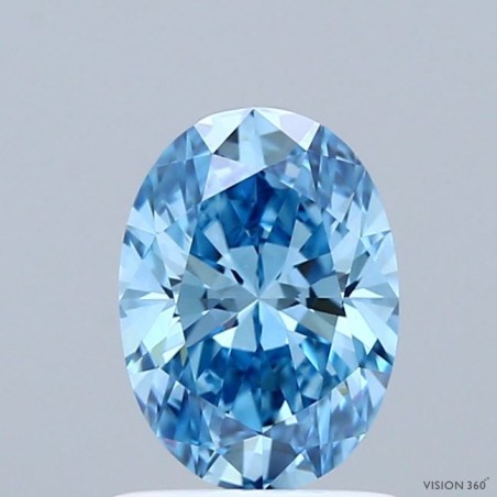 Diament laboratoryjny o barwie fantazyjnej szlif owalny, 1.02ct, VVS2, Fancy Vivid Blue, IGI LG739559200