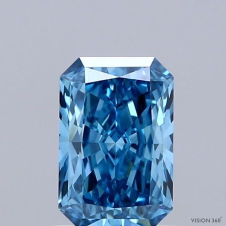 Diament laboratoryjny o barwie fantazyjnej radiant, 1.01ct, VVS2, Fancy Vivid Blue, IGI LG739526178
