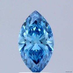 Diament laboratoryjny o barwie fantazyjnej markiza, 1.01ct, VVS2, Fancy Vivid Blue, IGI LG741514073