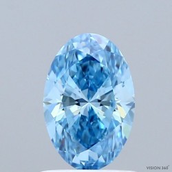 Diament laboratoryjny o barwie fantazyjnej szlif owalny, 1ct, VVS2, Fancy Vivid Blue, IGI LG741529843